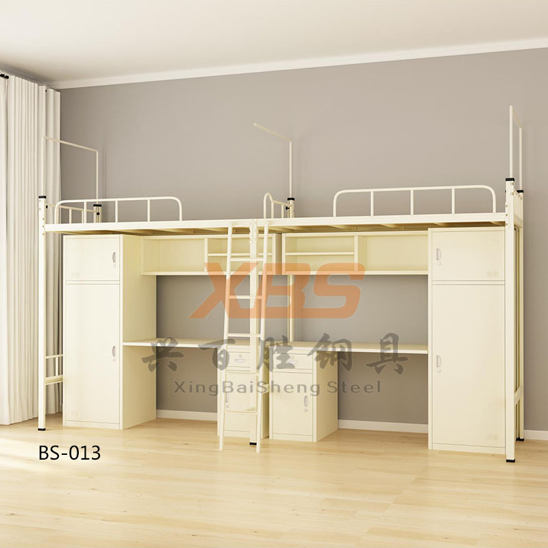 深圳新(xīn)款宿舍公(gōng)寓鐵床廠家,興百勝新(xīn)款公(gōng)寓鐵床 兩連兩人位公(gōng)寓床 顔色尺寸支持訂做